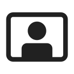 Video Person SVG Icon